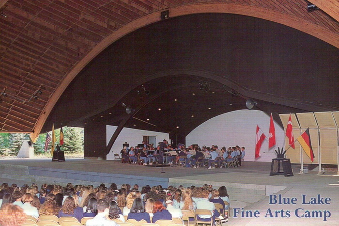 Blue Lake Fine Arts Camp - Old Postcard View (newer photo)